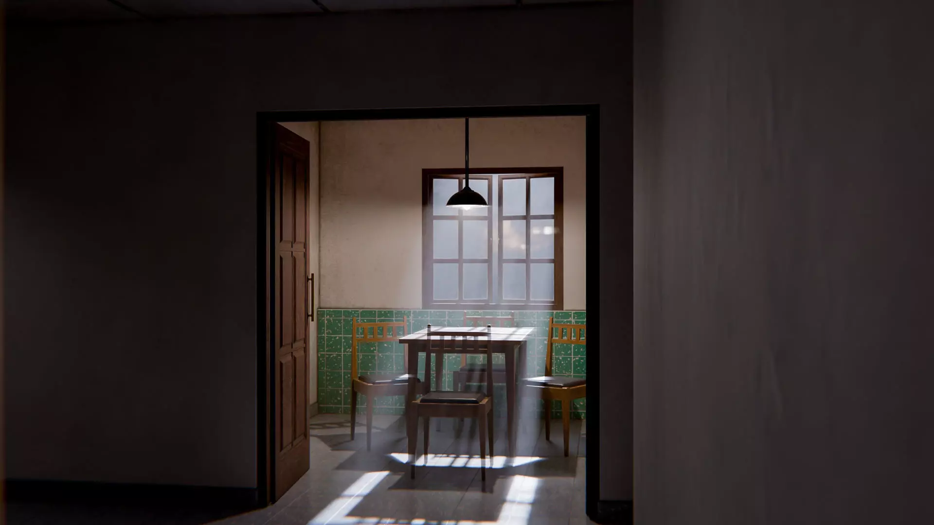 The Waiting Table Low-poly 3D model_2