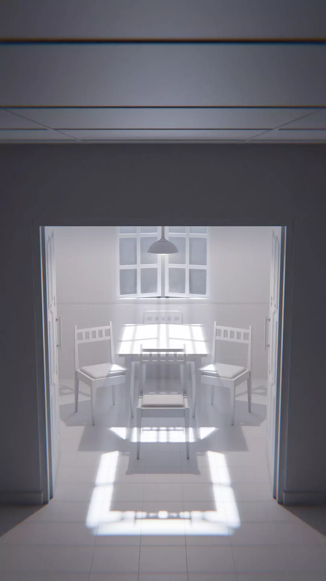 The Waiting Table Low-poly 3D model_34