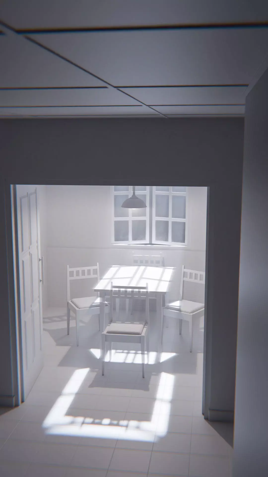 The Waiting Table Low-poly 3D model_35