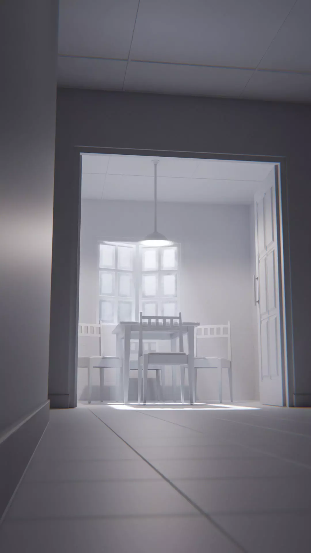 The Waiting Table Low-poly 3D model_33