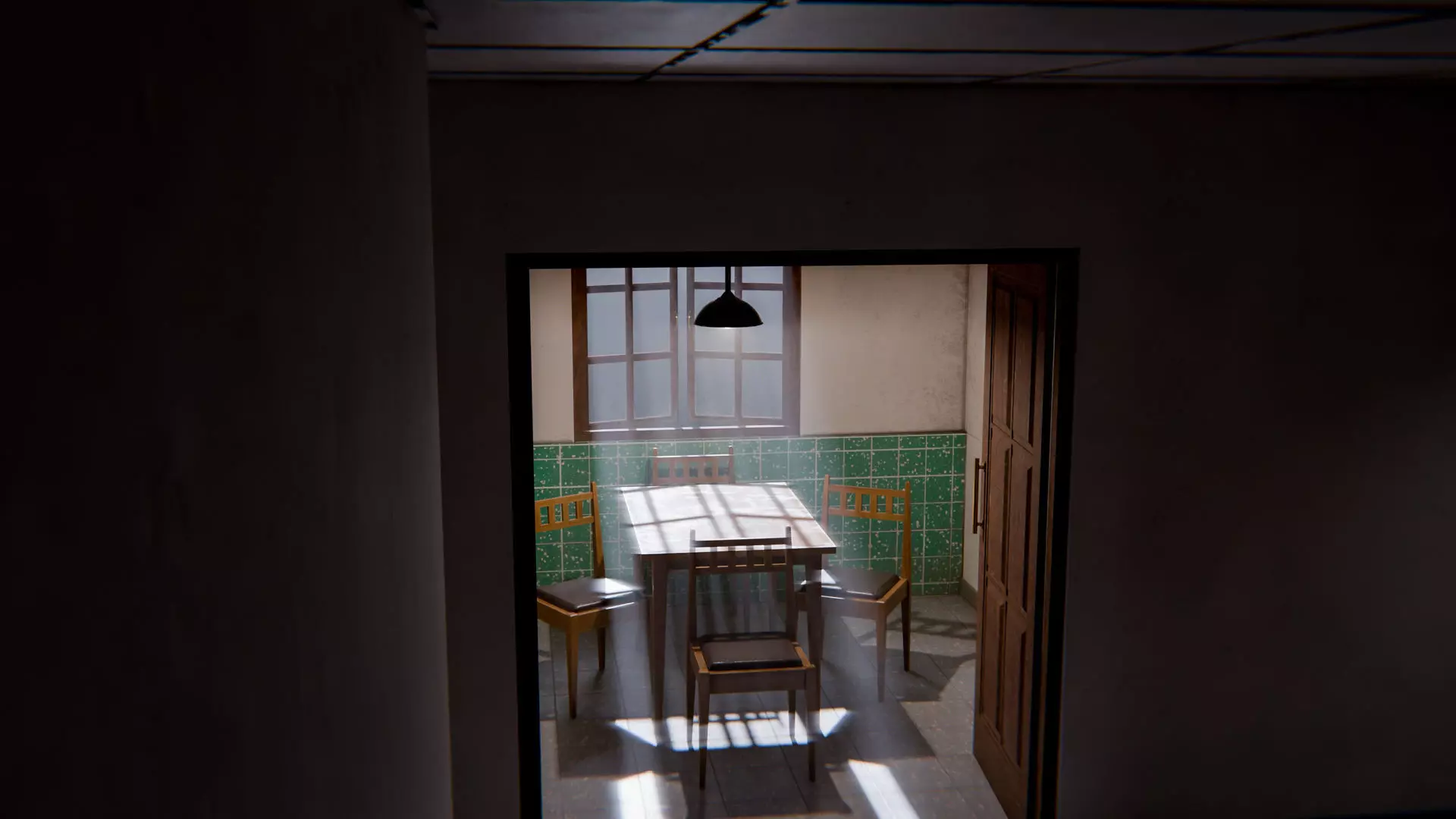 The Waiting Table Low-poly 3D model_9