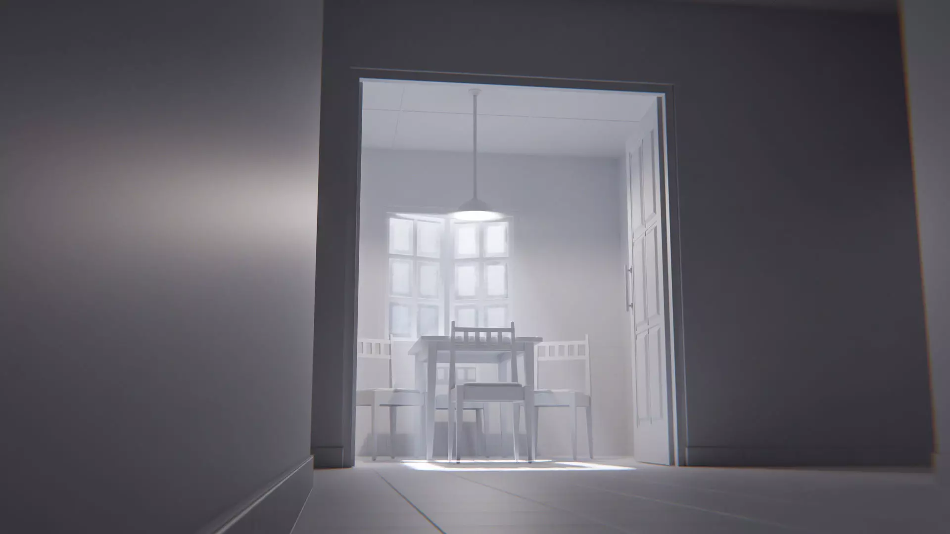 The Waiting Table Low-poly 3D model_15