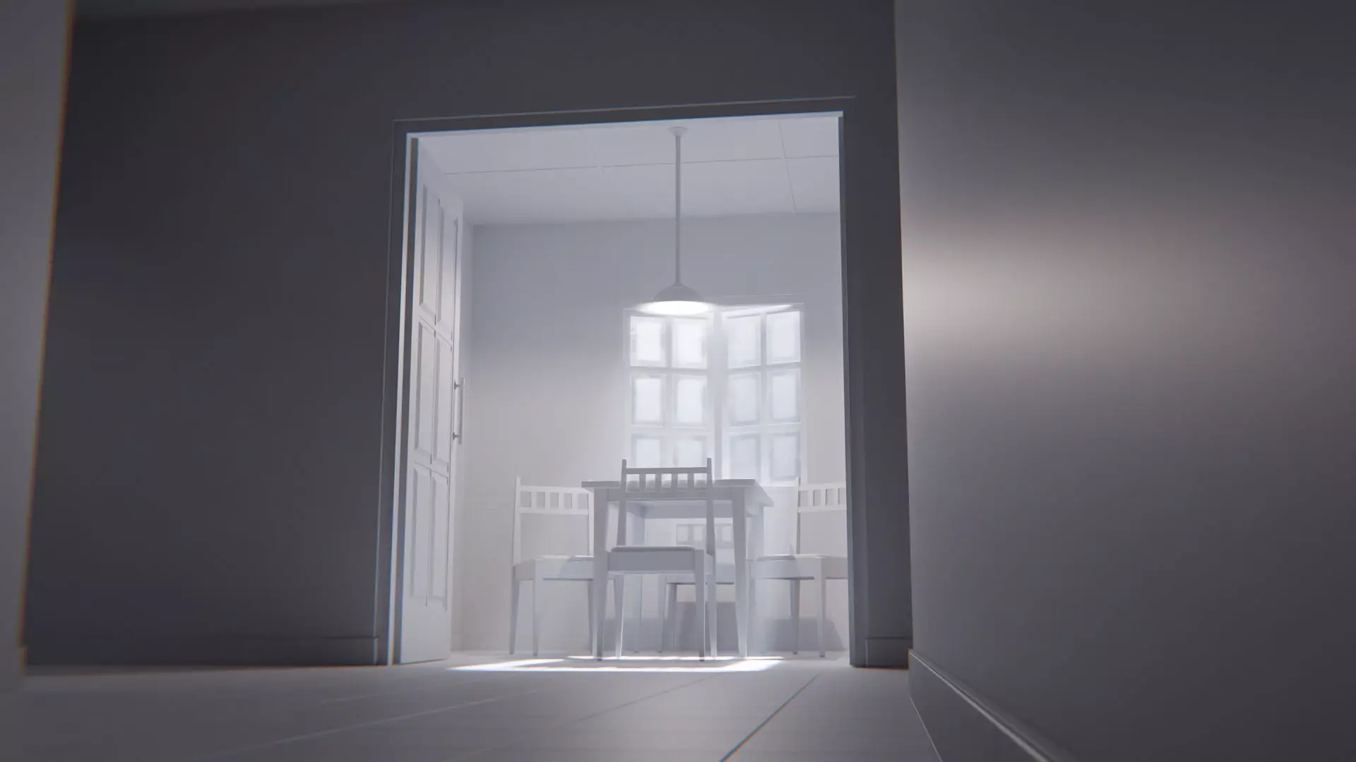 The Waiting Table Low-poly 3D model_14