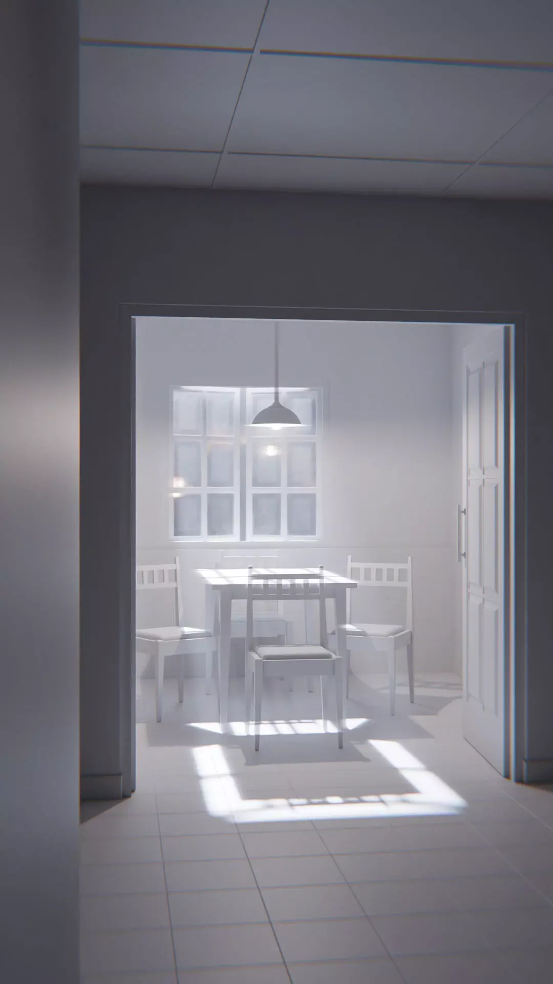 The Waiting Table Low-poly 3D model_30