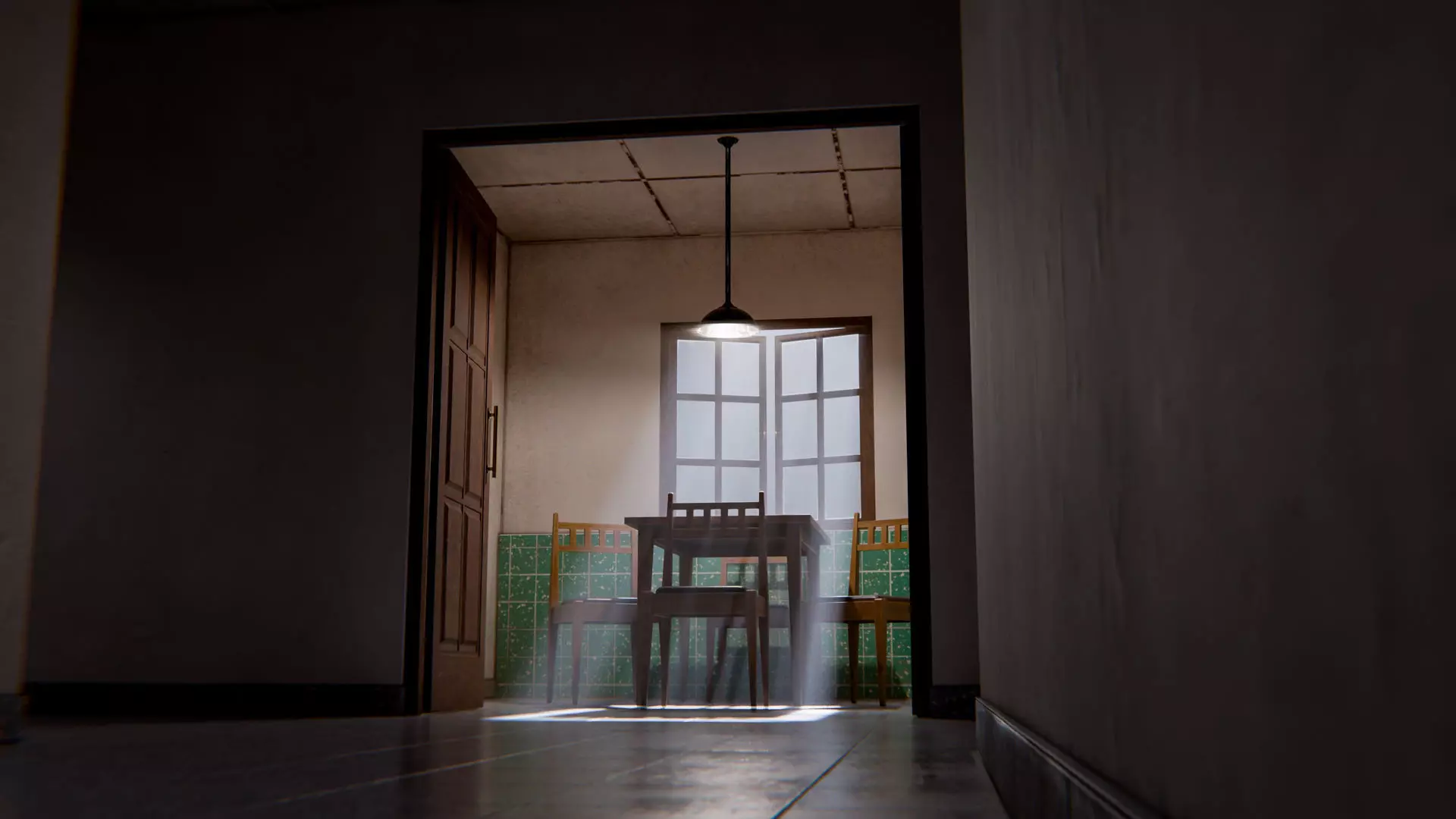 The Waiting Table Low-poly 3D model_5