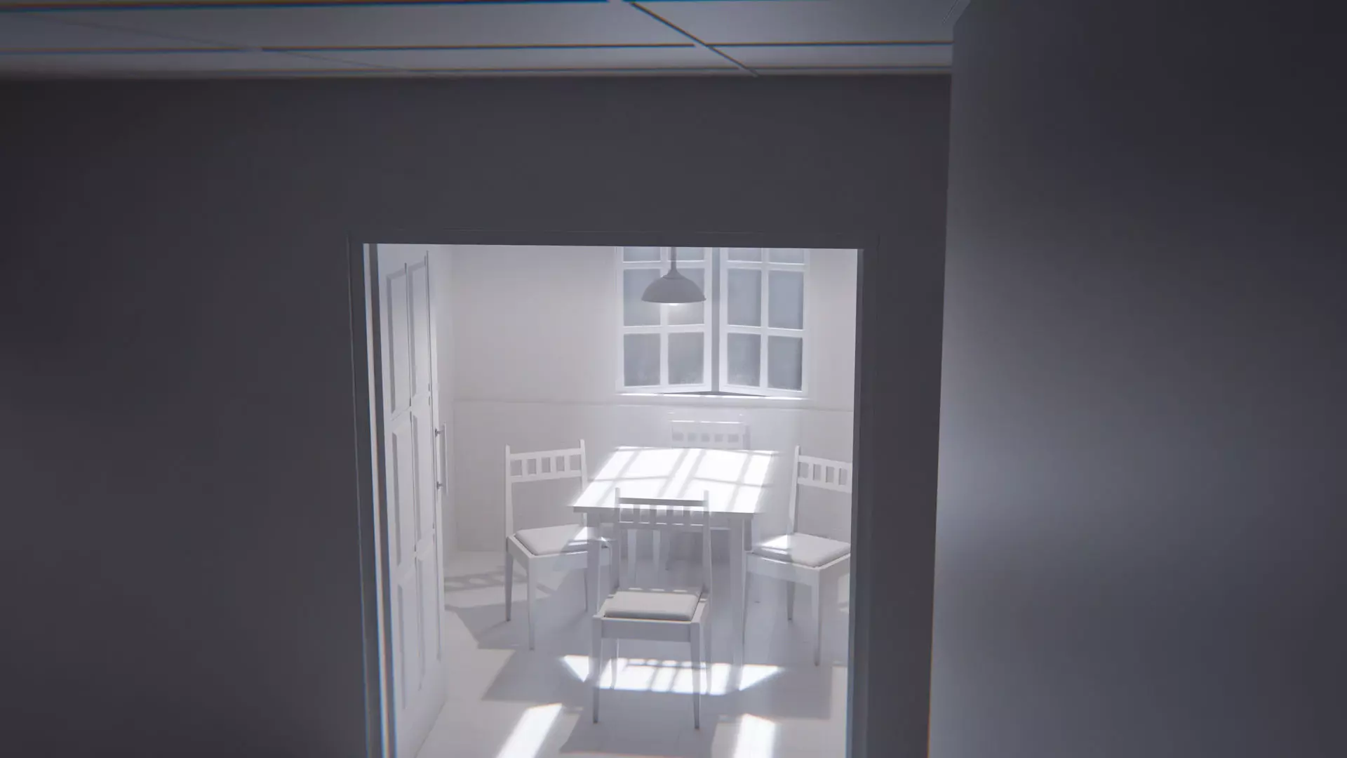 The Waiting Table Low-poly 3D model_17