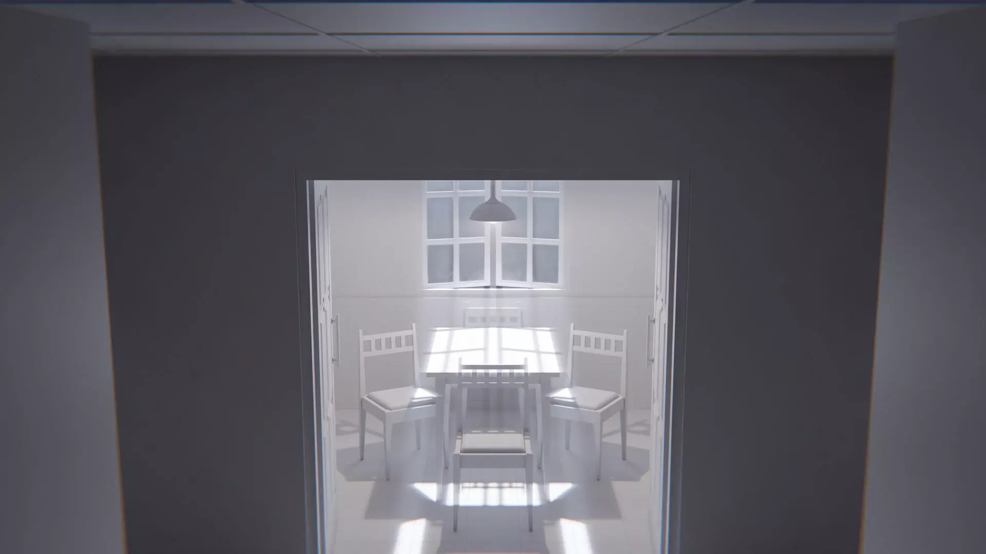 The Waiting Table Low-poly 3D model_16