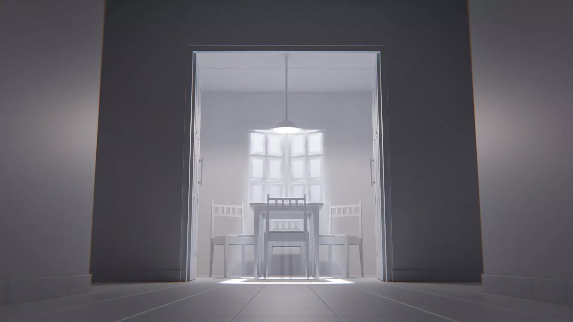 The Waiting Table Low-poly 3D model_13