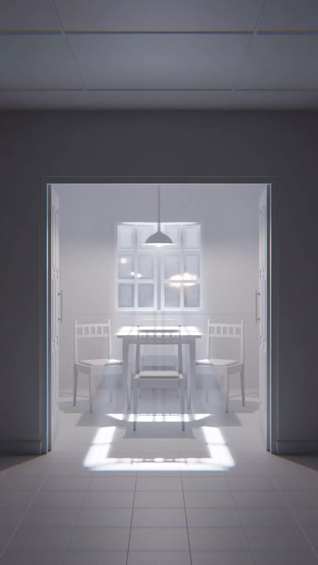 The Waiting Table Low-poly 3D model_28