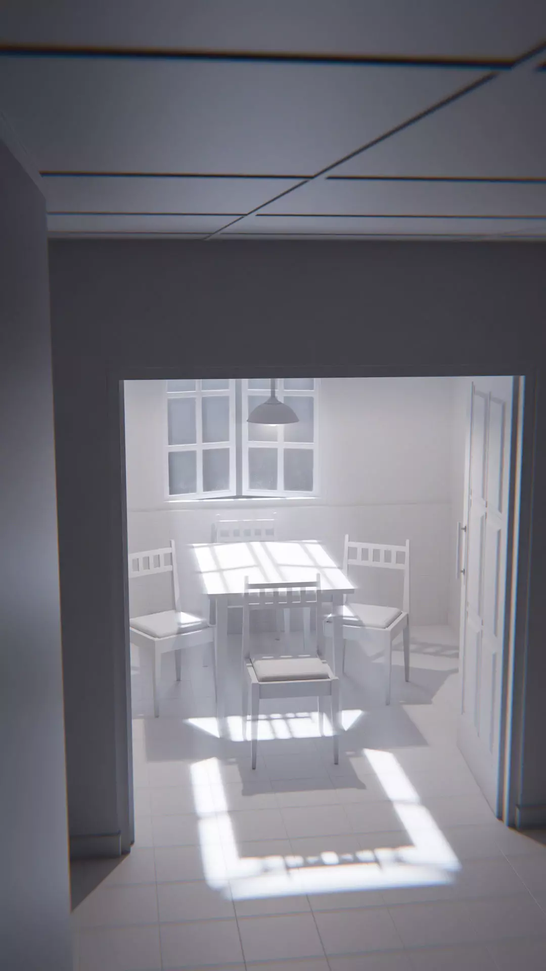 The Waiting Table Low-poly 3D model_36