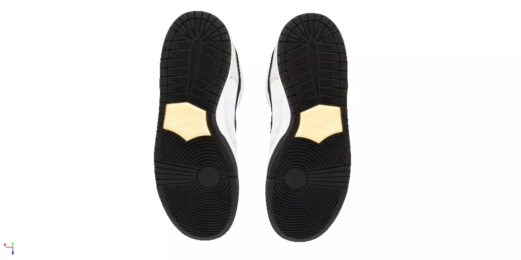 Nike Air SB Dunk low maple leaf Low-poly 3D model_4