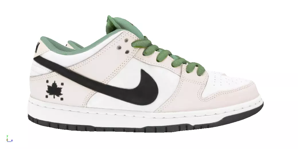 Nike Air SB Dunk low maple leaf Low-poly 3D model_1