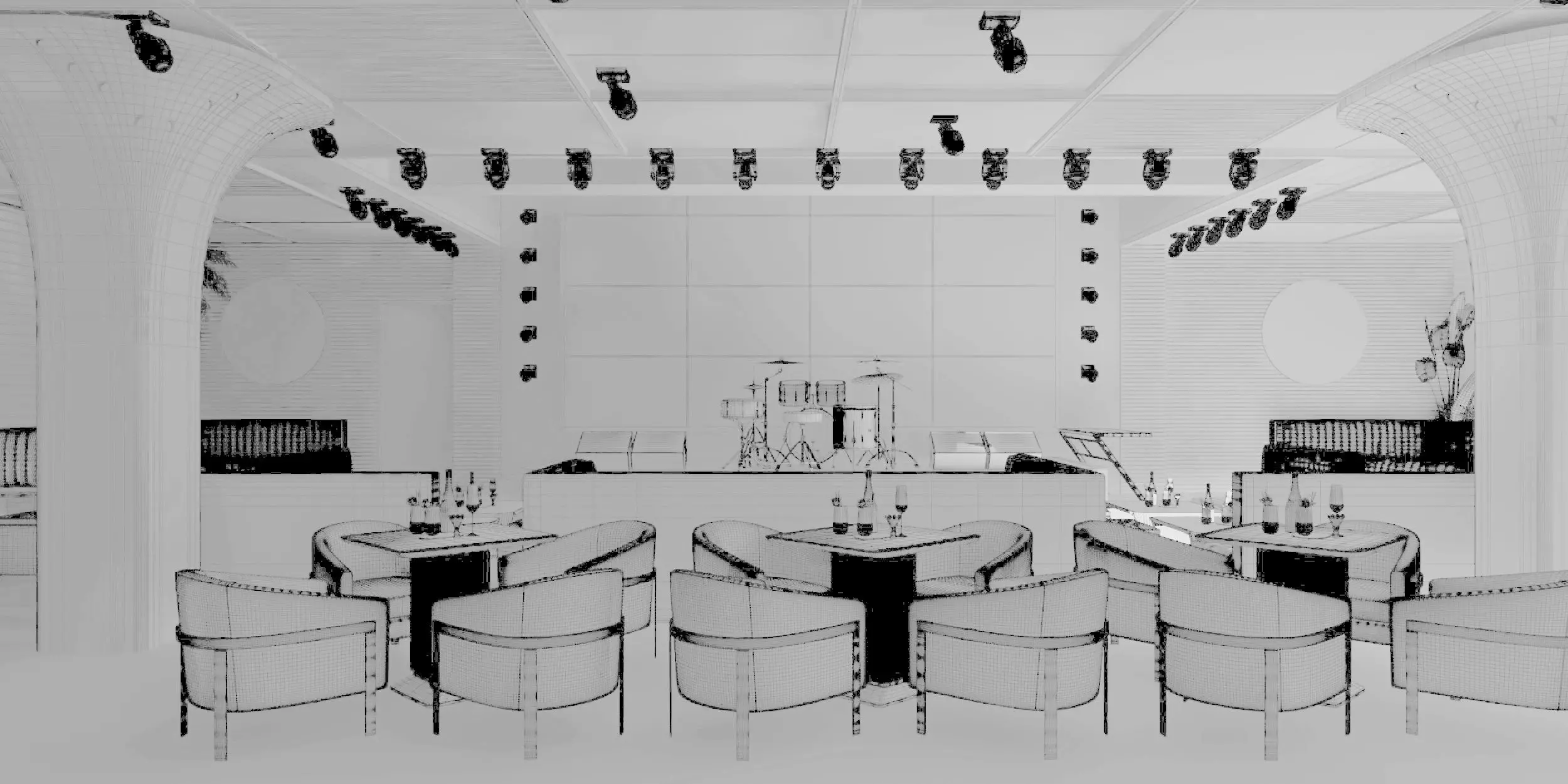 Modern bar 3D model_7