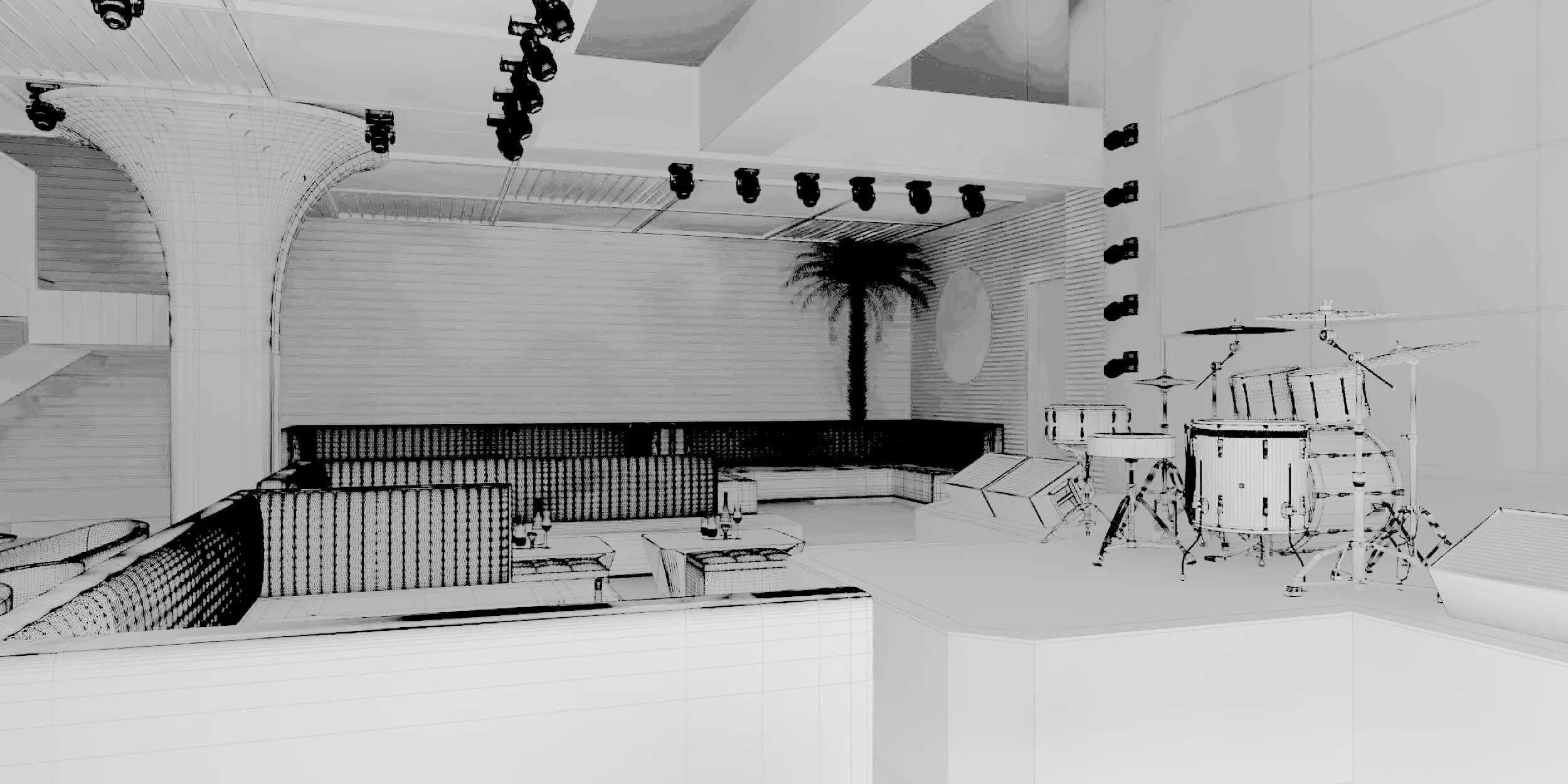 Modern bar 3D model_6