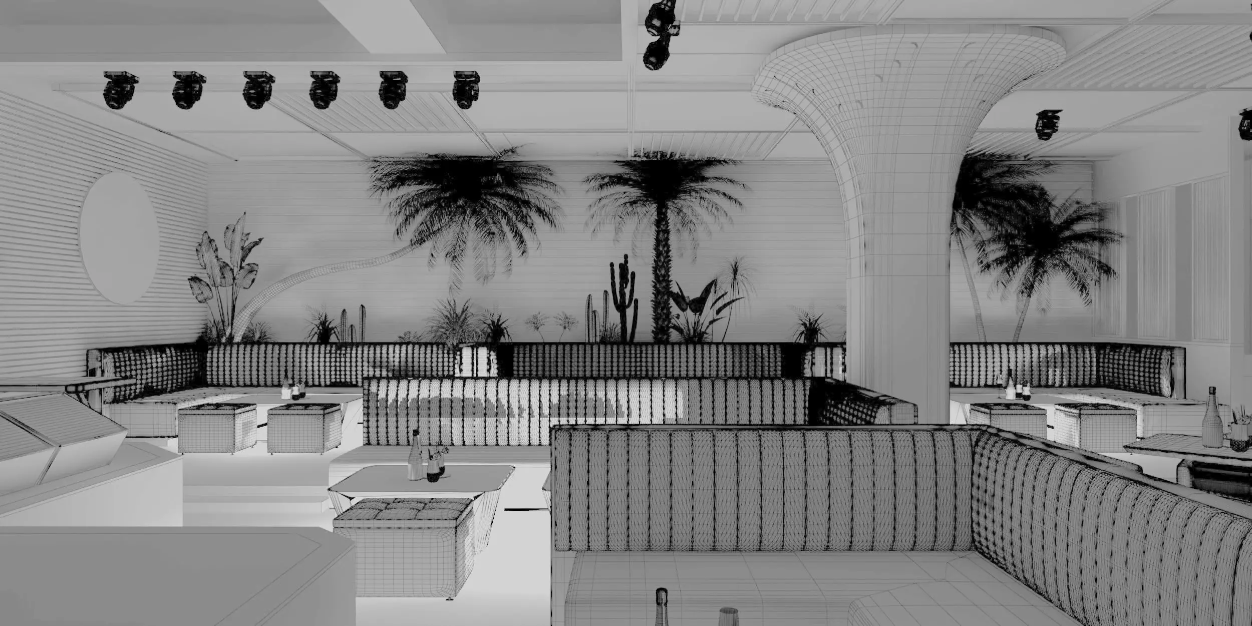 Modern bar 3D model_4