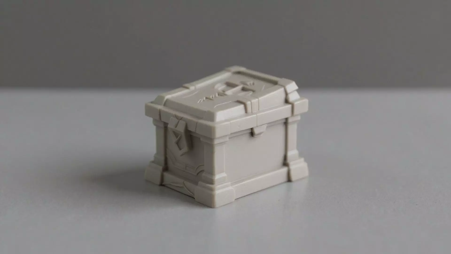 Cursed Tombstone Box - Gothic Halloween Container 3D print model_0