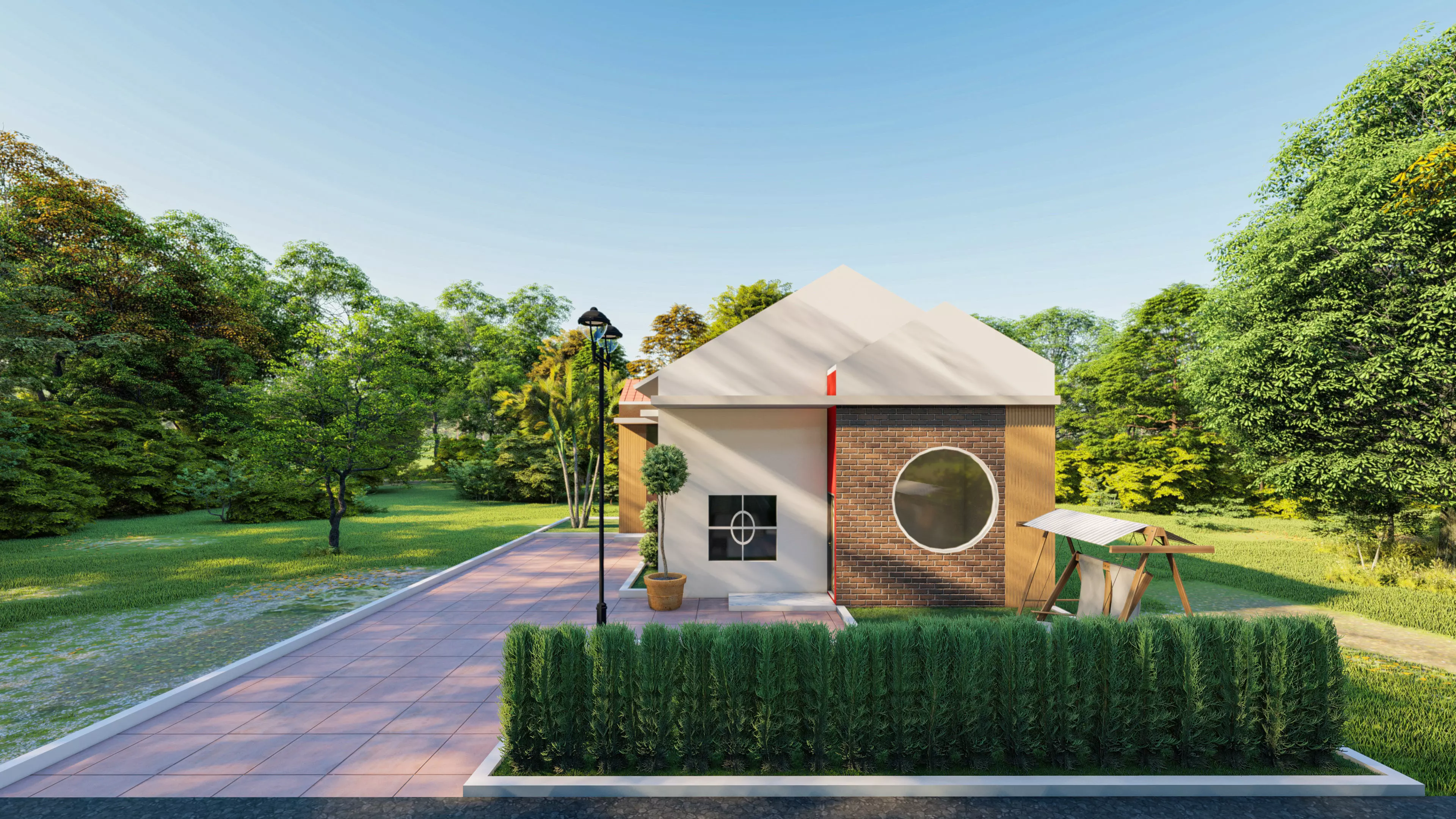 MINIMALIST HOUSE 3D model_0