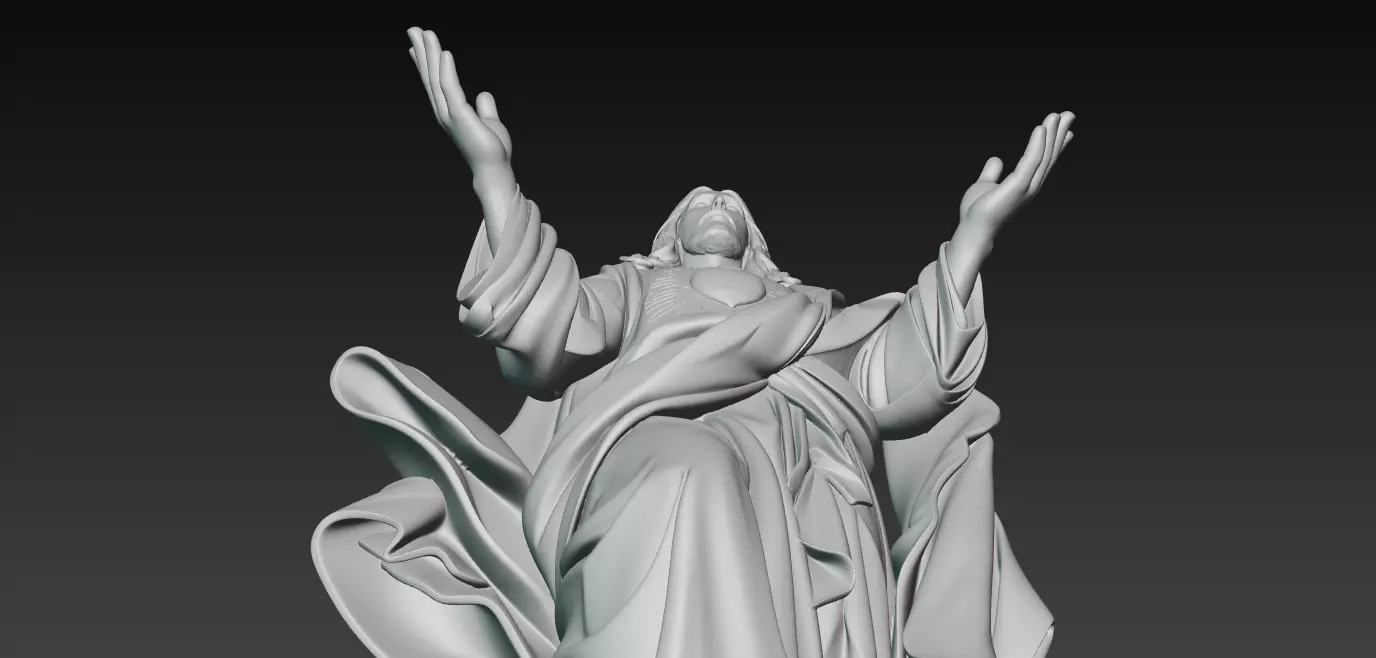 Sacred Heart of Jesus 3D Model Free 3D print model_3