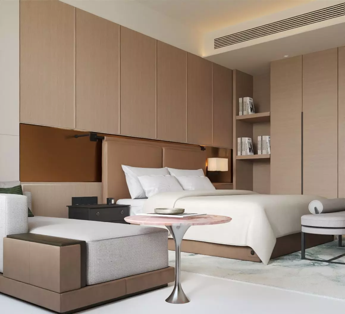 Hotel guest room 3D model_1