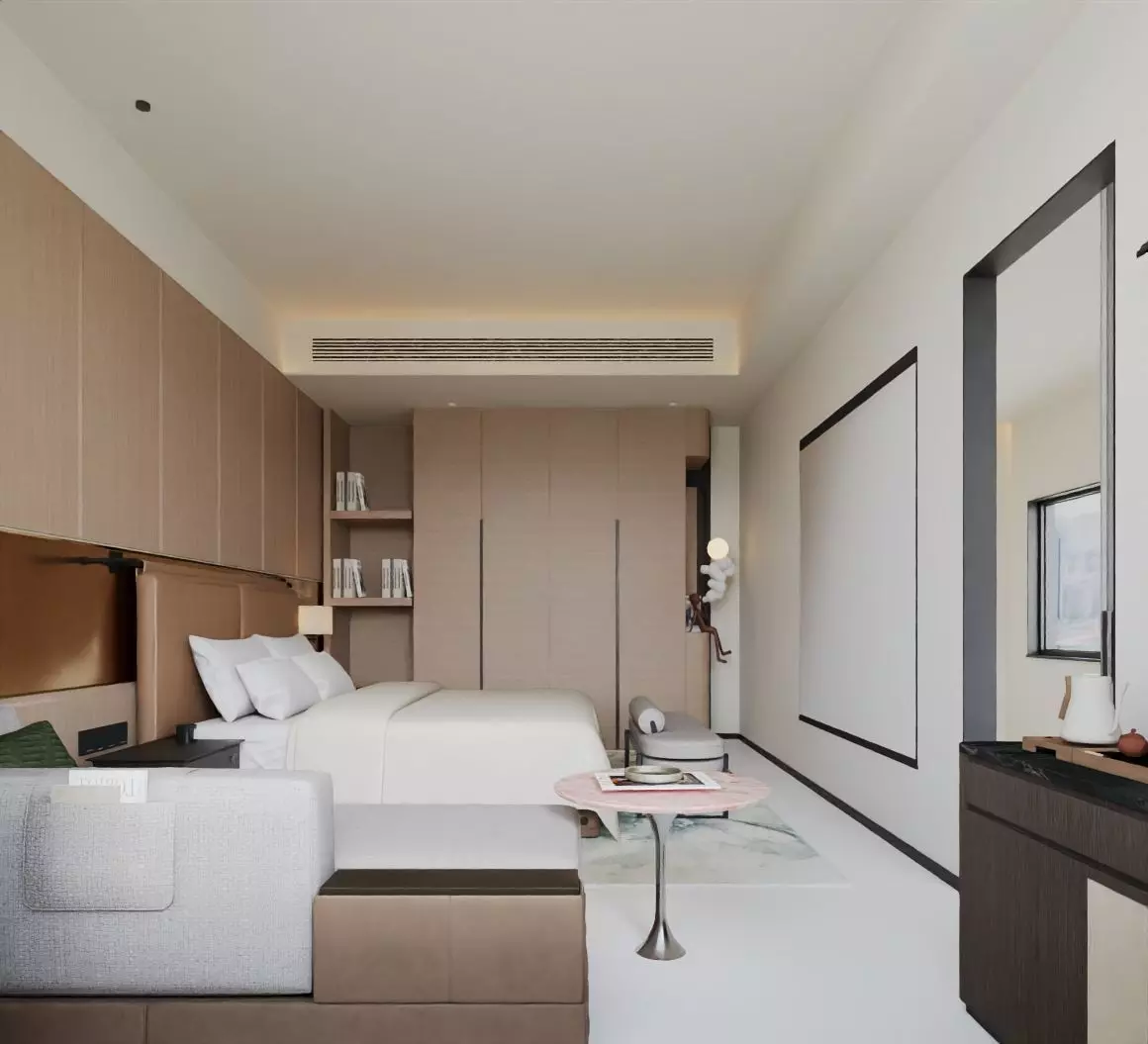 Hotel guest room 3D model_3