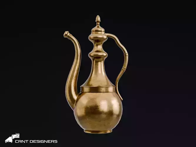 Vintage Water Jug - Antique Metal Teapot