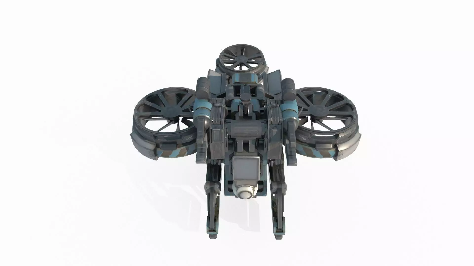Future Sci-Fi Reconnaissance Drone 3D model_7