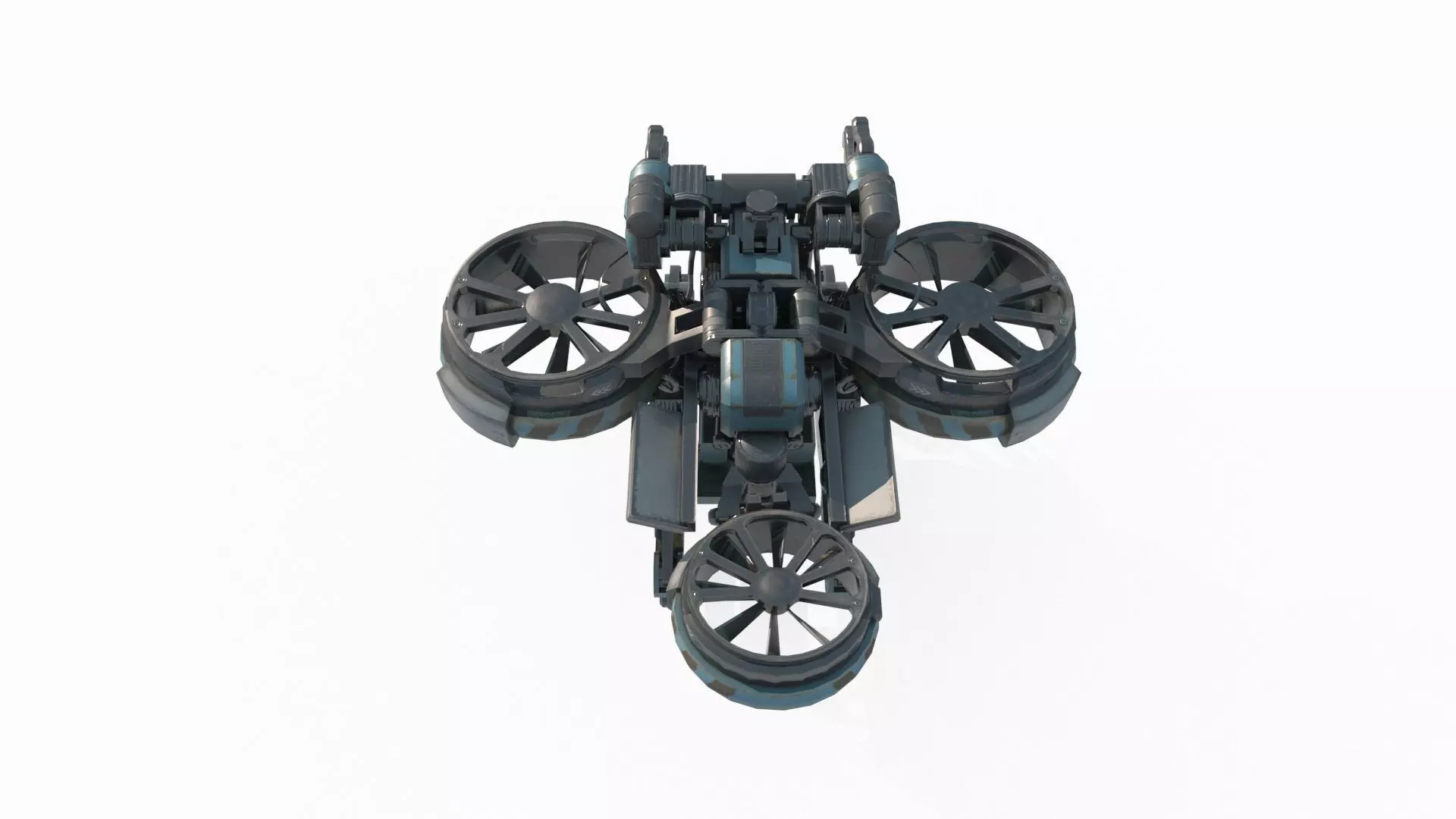 Future Sci-Fi Reconnaissance Drone 3D model_8
