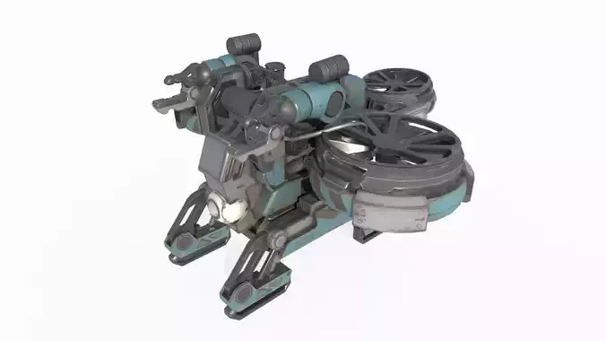 Future Sci-Fi Reconnaissance Drone 3D model