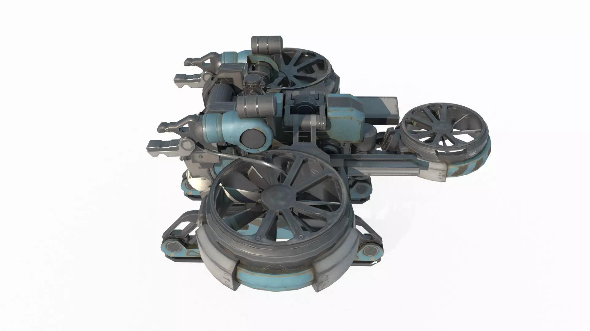 Future Sci-Fi Reconnaissance Drone 3D model_1