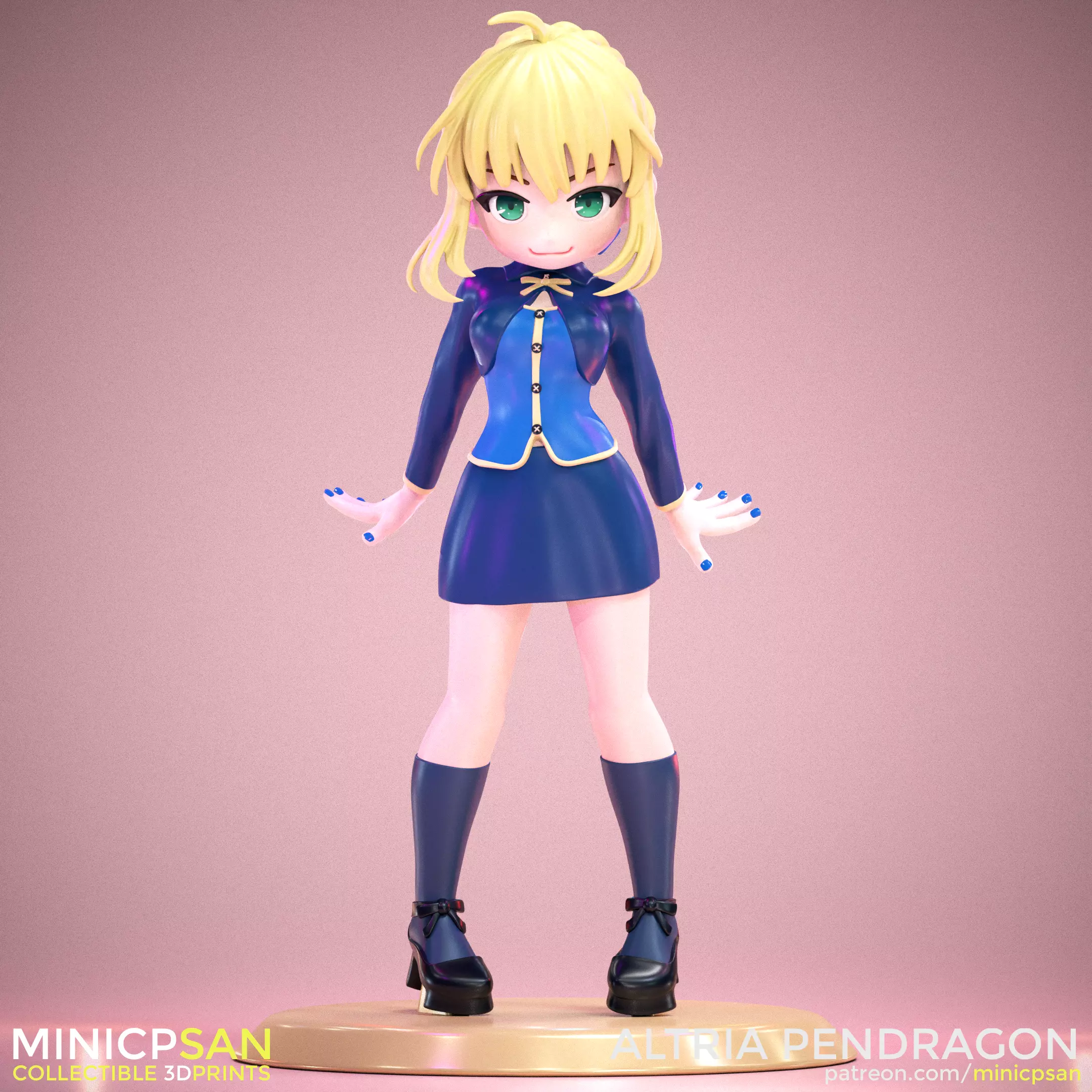 Altria Pendragon Saber - Cute Weekend Date - Fate Series 3D print model