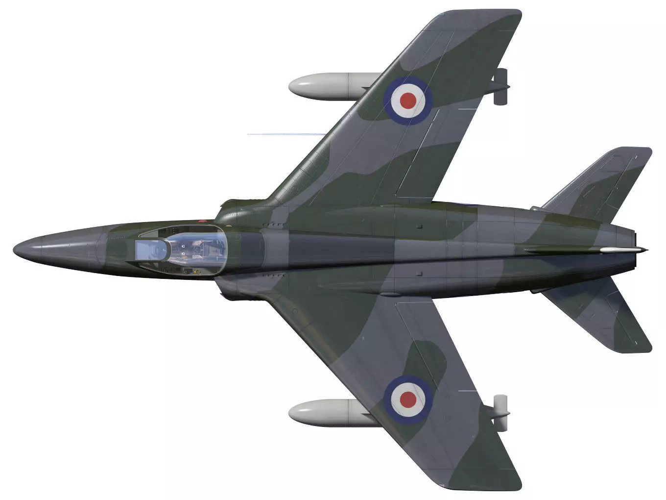 Folland gnat F1 3D model_15