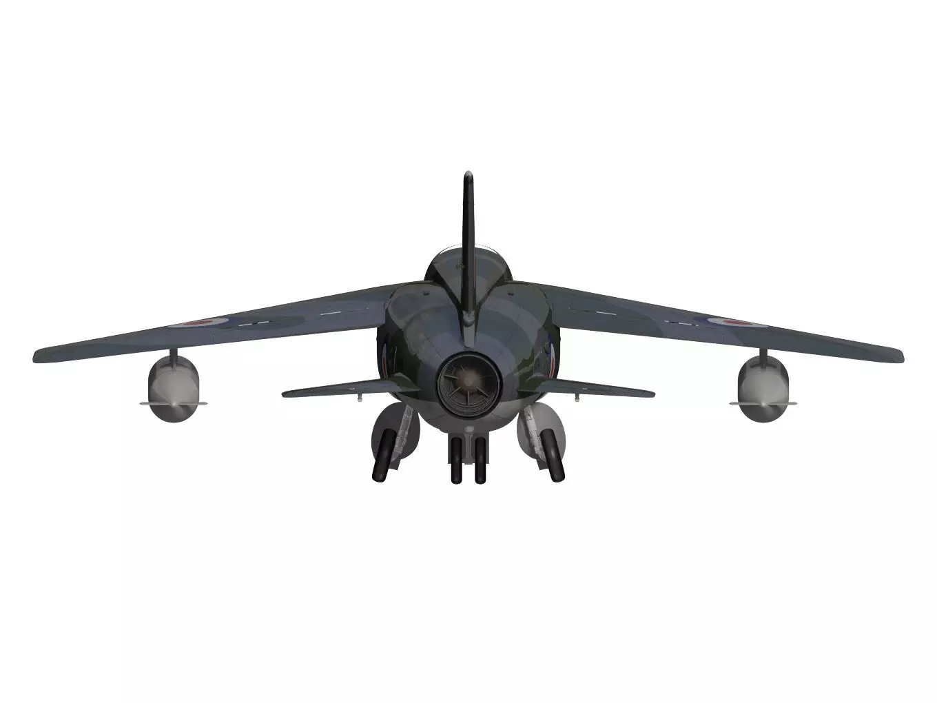 Folland gnat F1 3D model_14