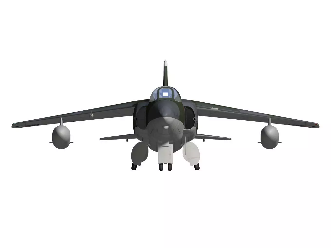 Folland gnat F1 3D model_13