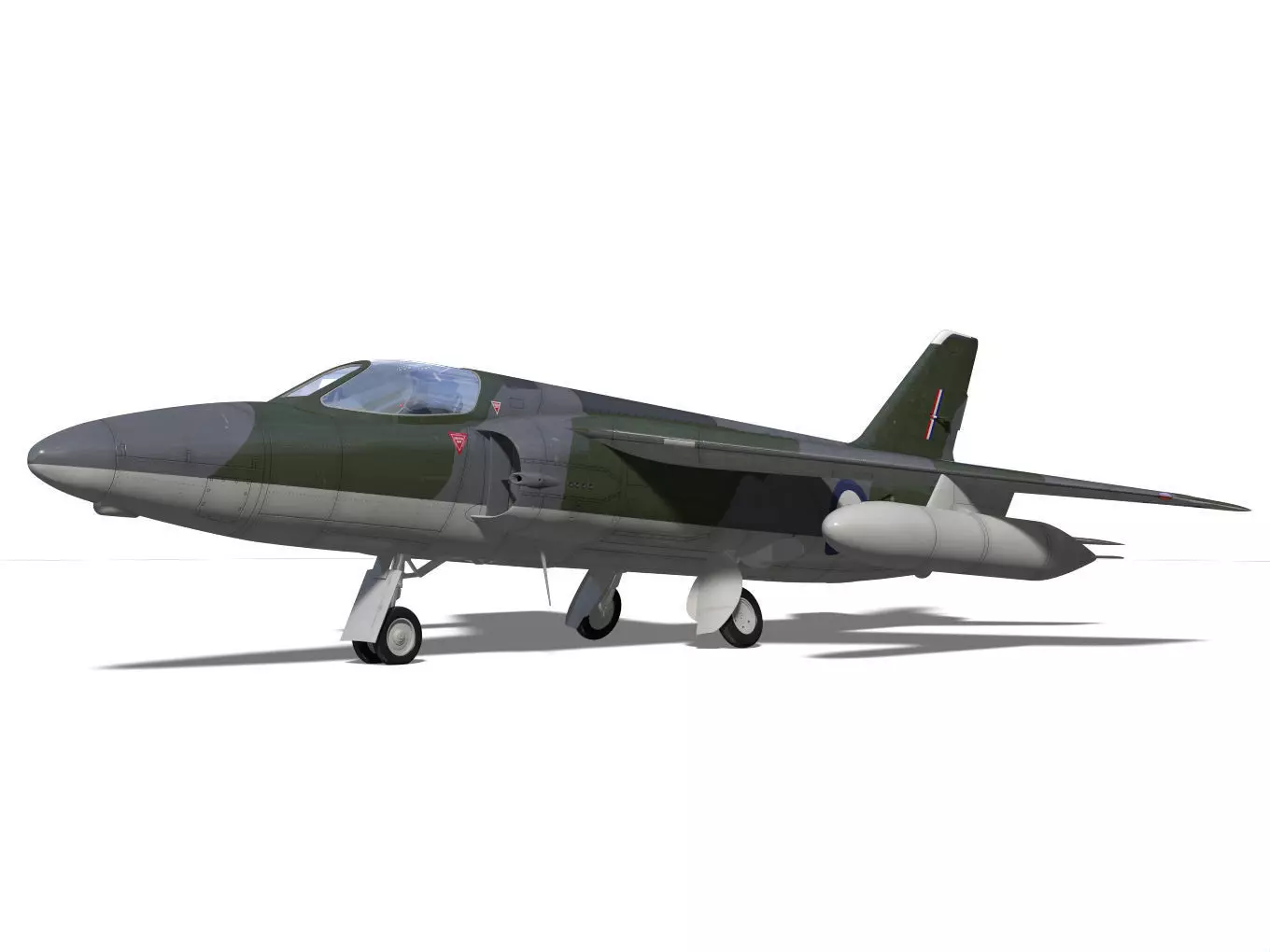 Folland gnat F1 3D model_5