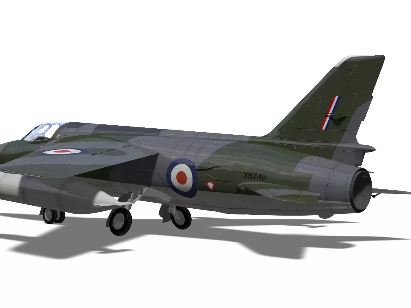 Folland gnat F1 3D model_6