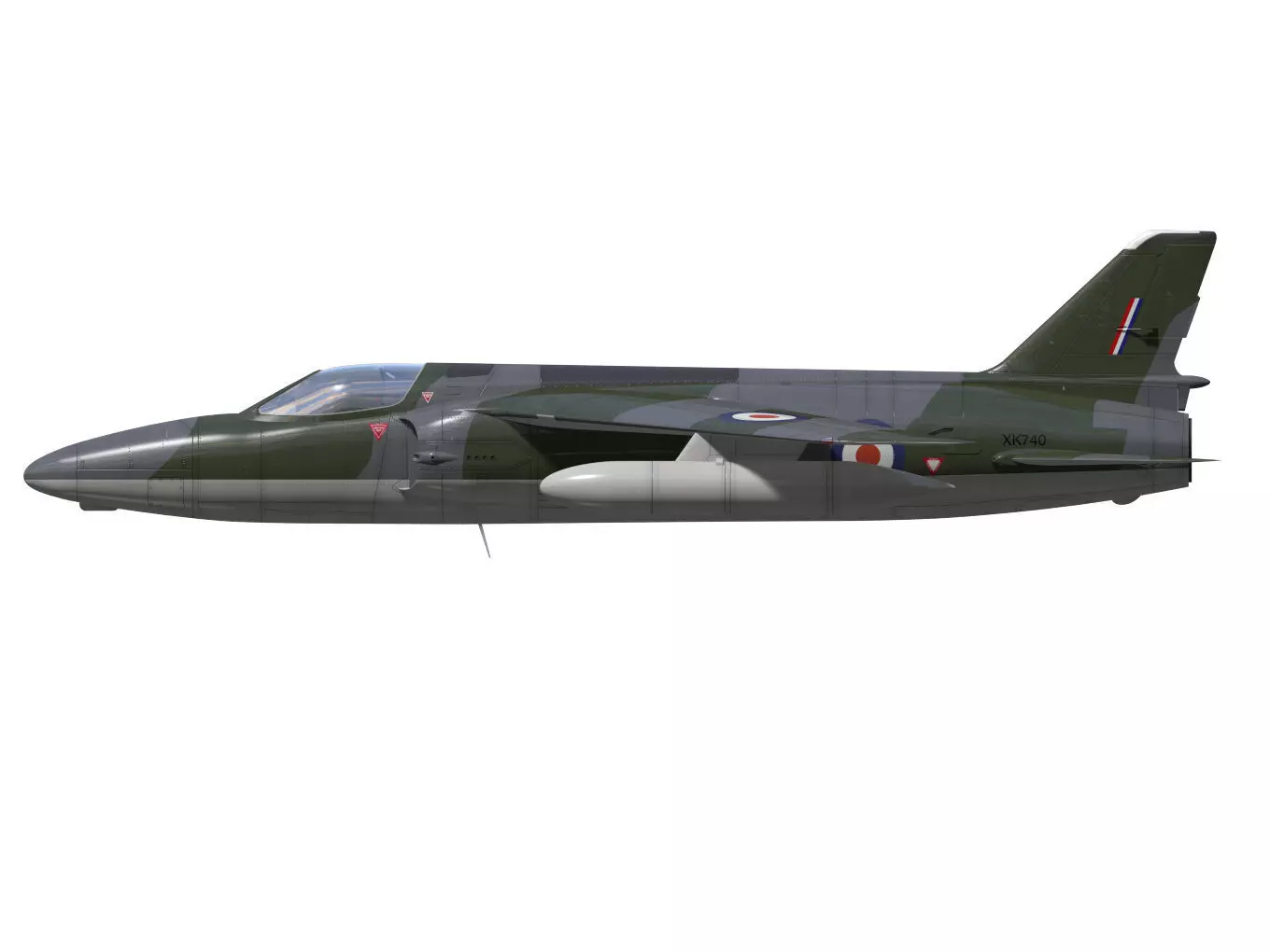 Folland gnat F1 3D model_10