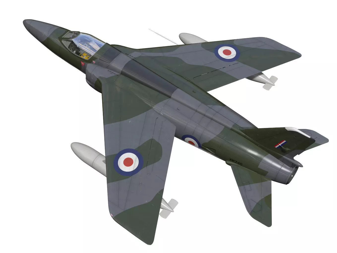 Folland gnat F1 3D model_1