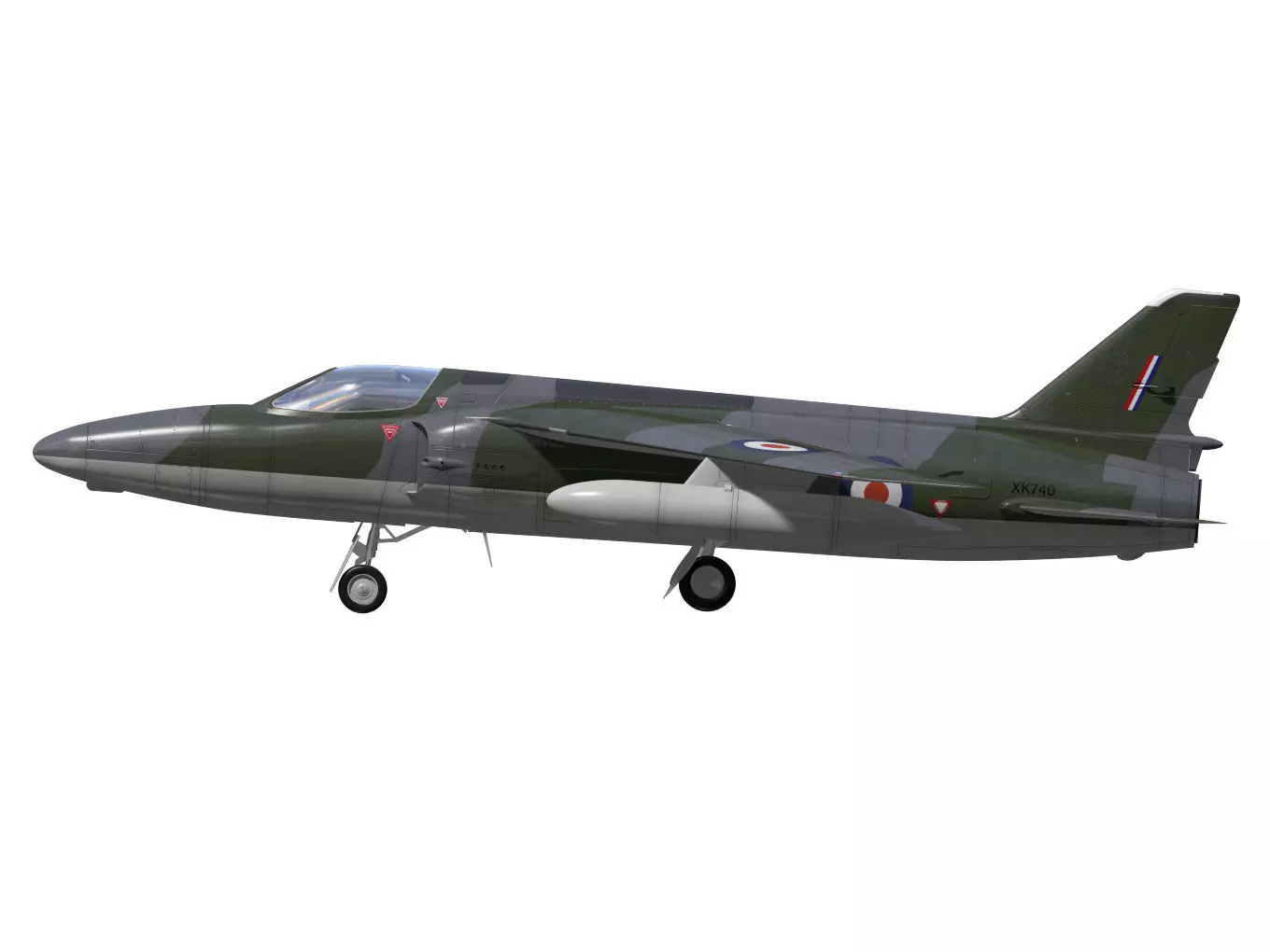 Folland gnat F1 3D model_11