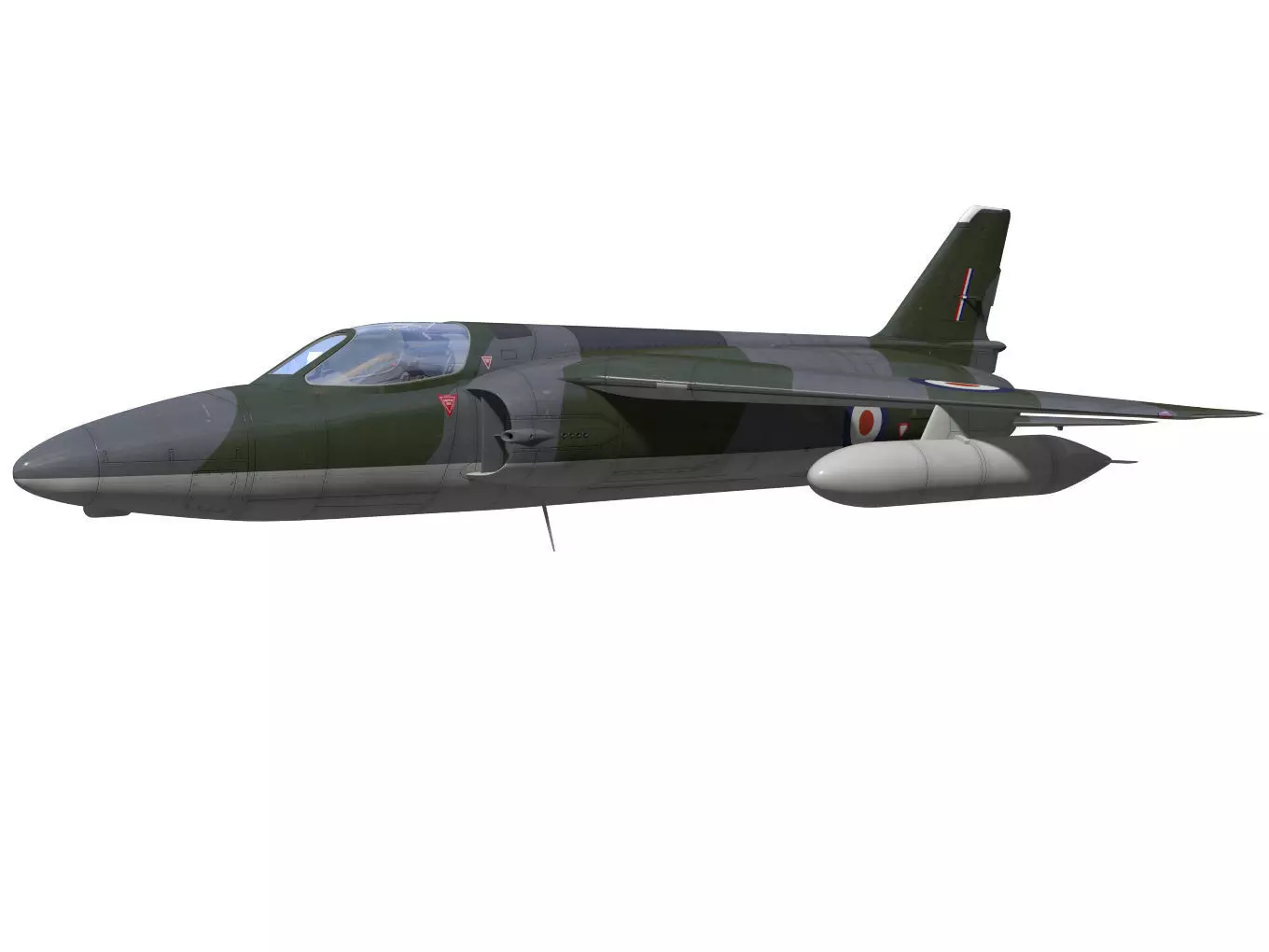 Folland gnat F1 3D model_2
