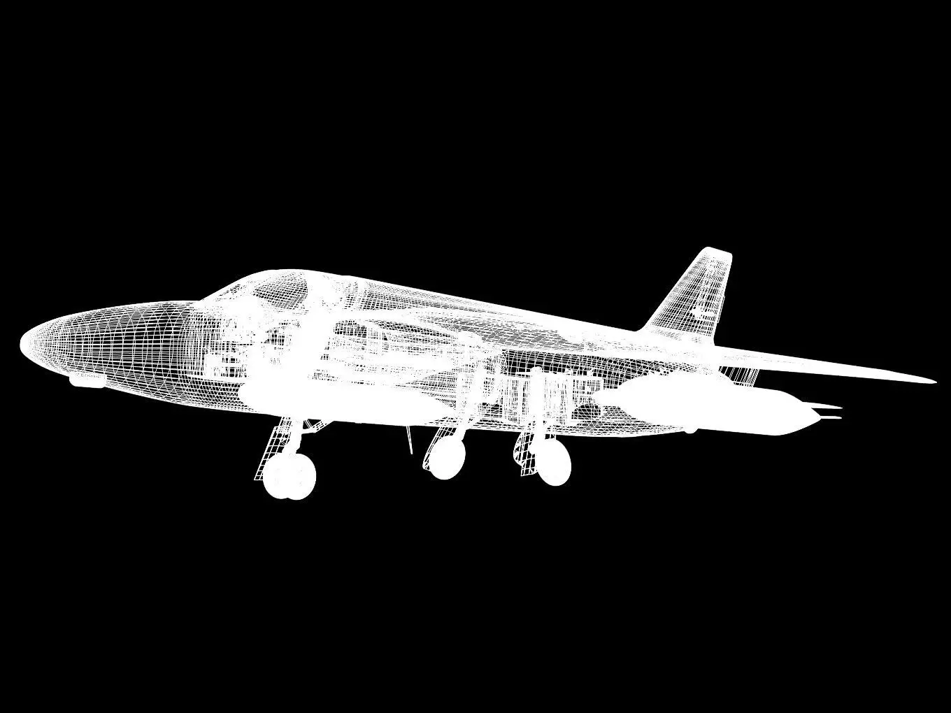 Folland gnat F1 3D model_19