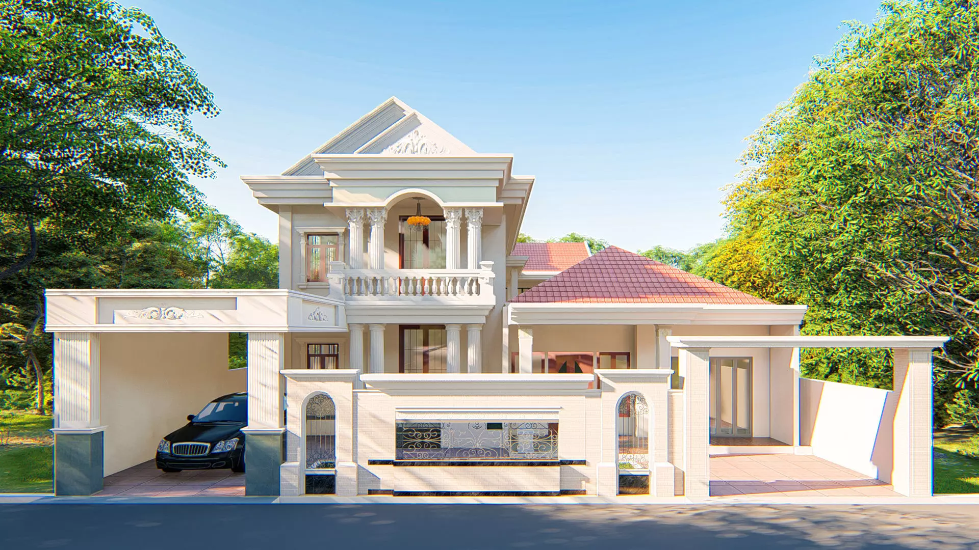 TWO-STOREY HOUSE DESIGN 3D model_1