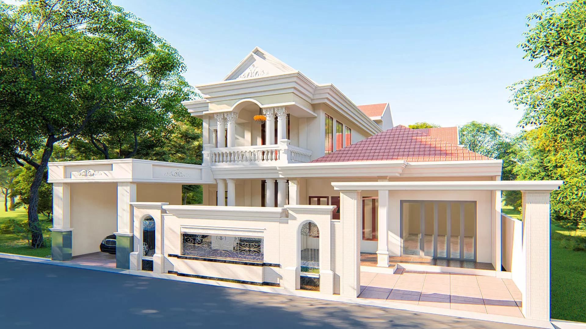 TWO-STOREY HOUSE DESIGN 3D model_0