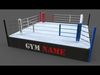 PBR Modular Professional Boxing Rings 18ftx18ft Low-poly 3D model_1