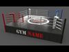 PBR Modular Professional Boxing Rings 18ftx18ft Low-poly 3D model_2