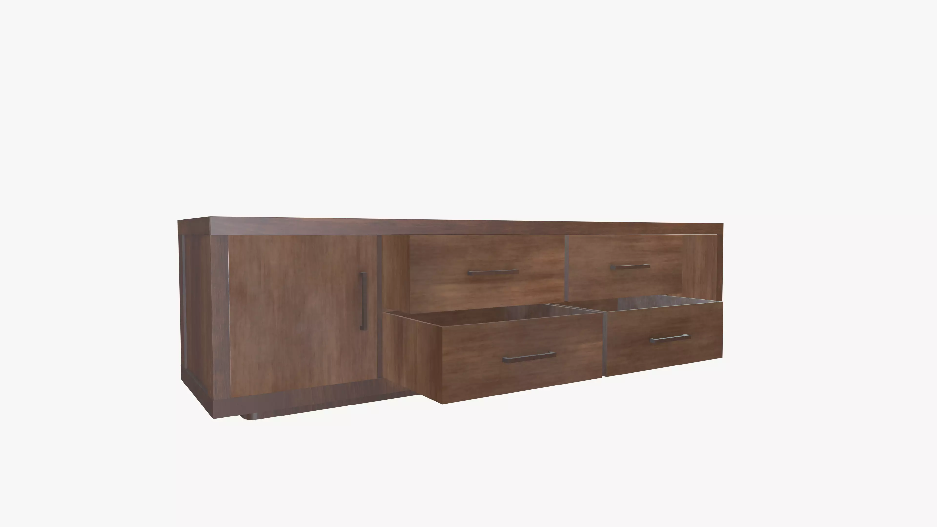 TV Desk 3D model_0
