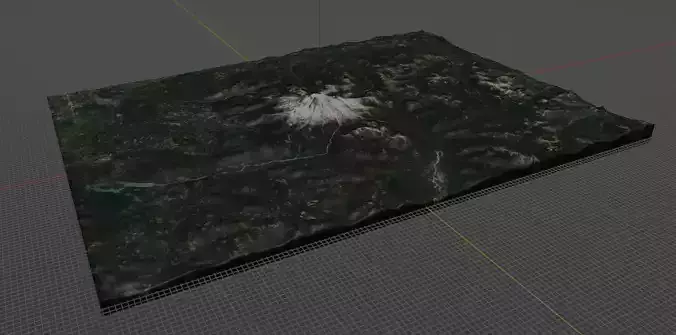 Mt Rainier Topography Map