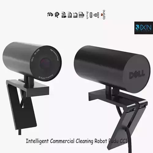 Dell UltraSharp Webcam WB7022 4K UHD 3D model