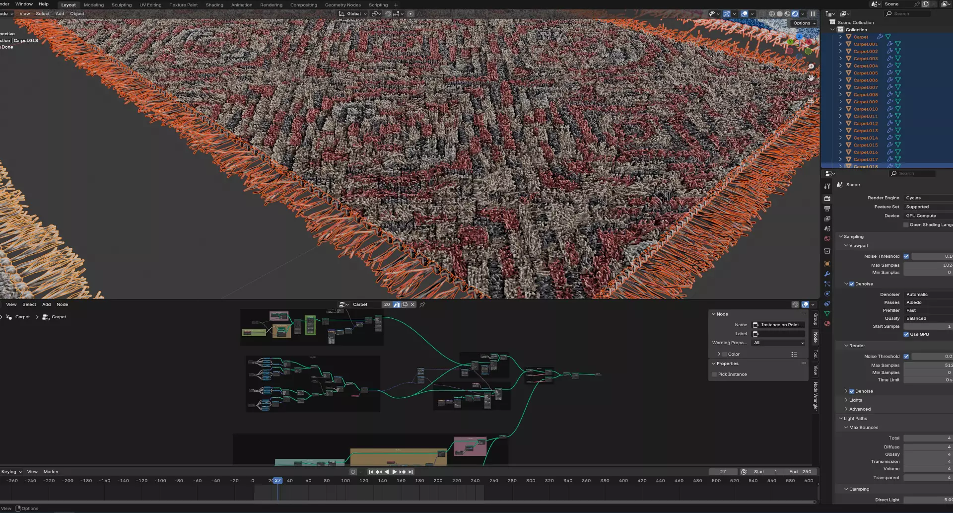 Parametric Carpet for Blender 3D model_5
