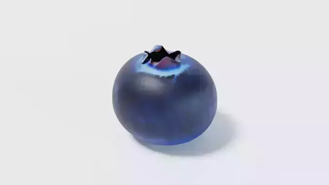 A Blueberry 3D model