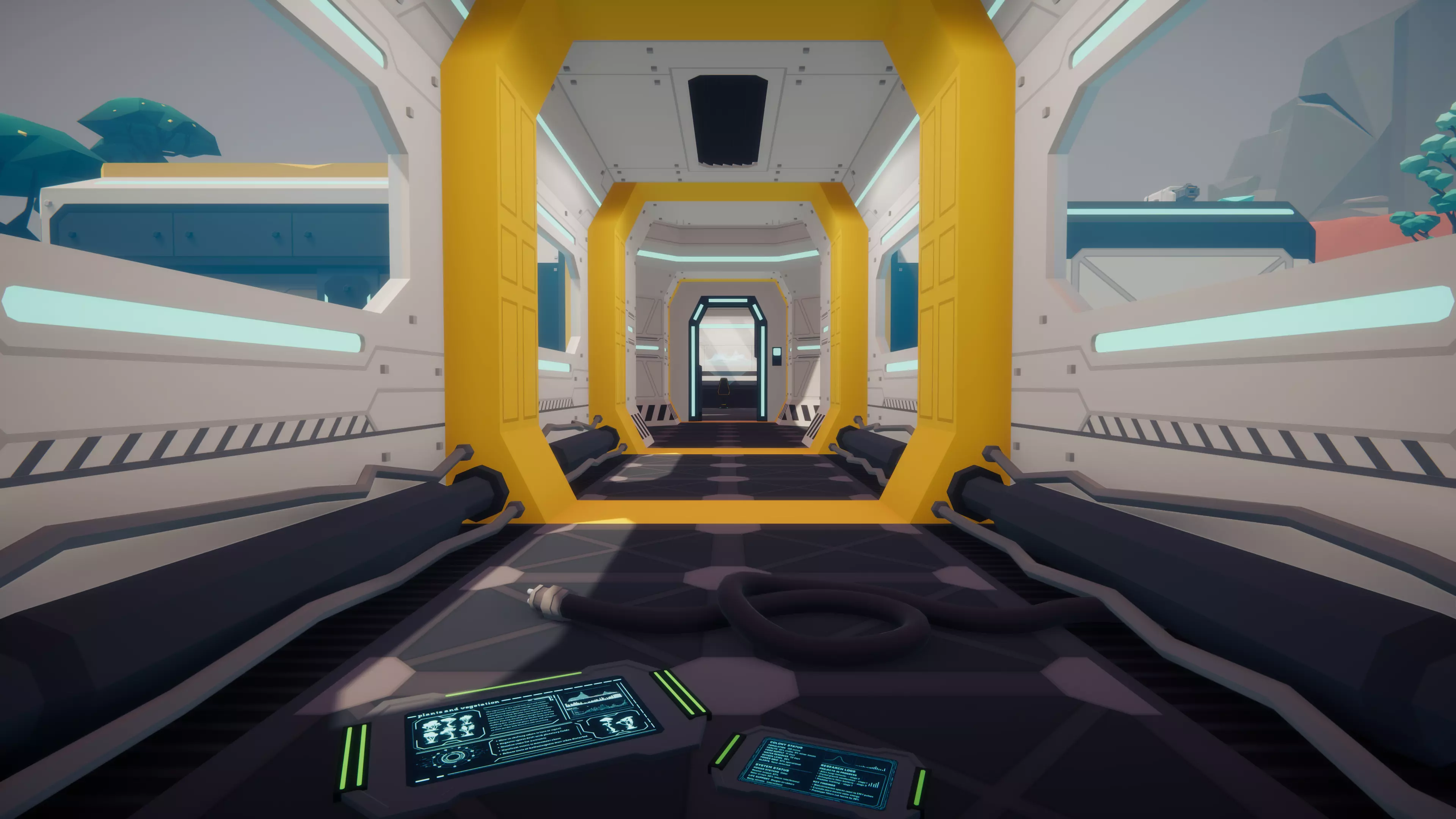 Low Poly Sci-Fi Planet Base Low-poly 3D model_10